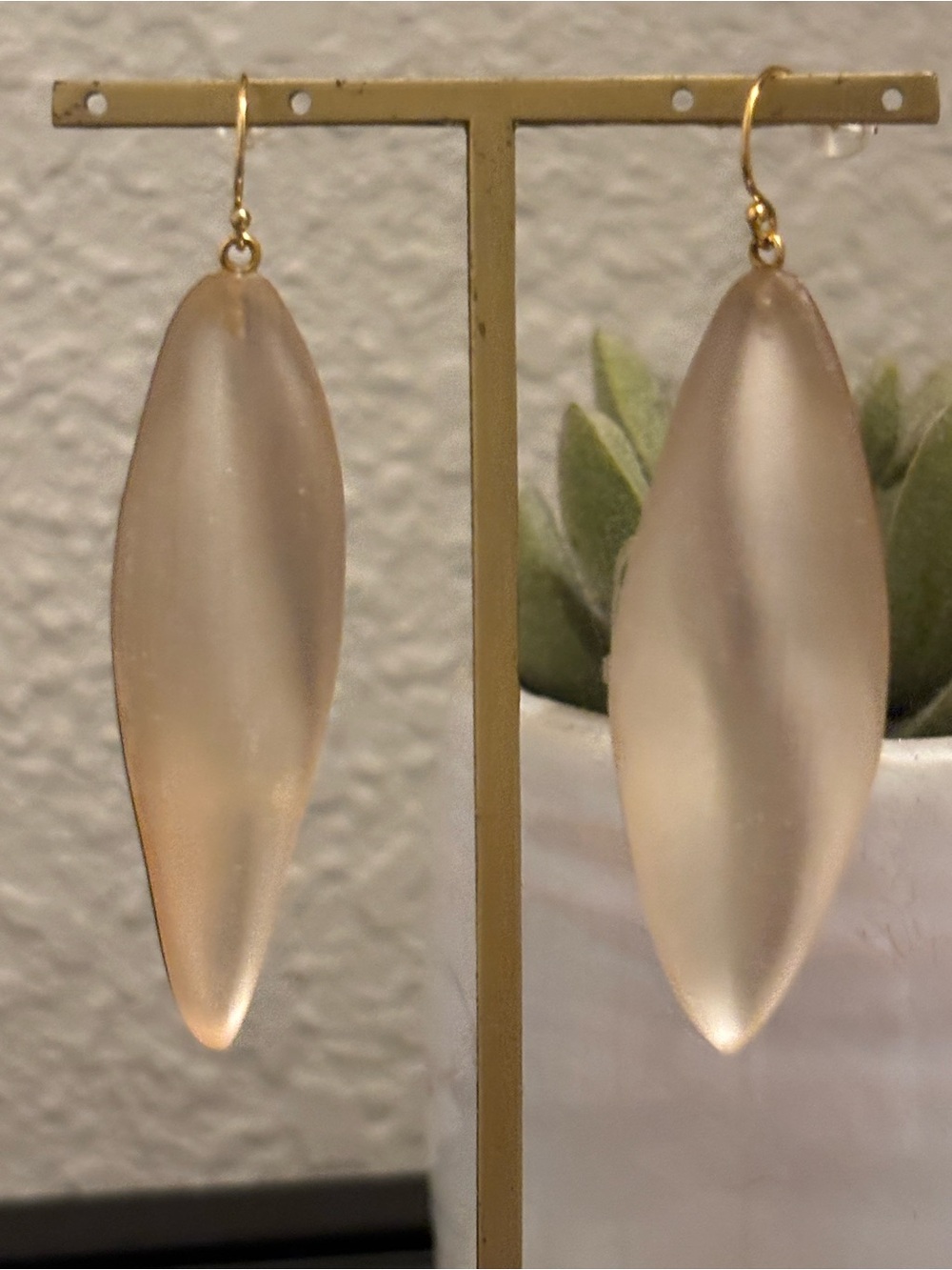 Alexis Bittar Lucite Teardrop Dangle Earrings